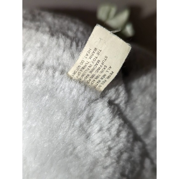 Vintage 1983 Tonka Zoo Babies 12" Grey Hippo Plush Toy Bib Hippopotamus - Picture 7 of 8